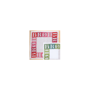 Brd, rd - brdbakkeserviet med broderi