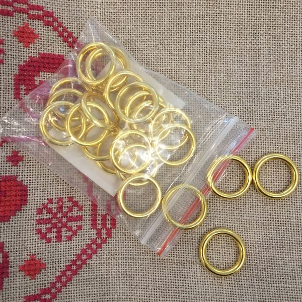 24 messingringe til julekalendere