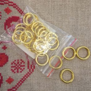 24 messingringe til julekalendere