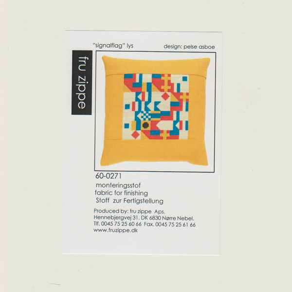 Signalflag, gul - monteringsstof til pude