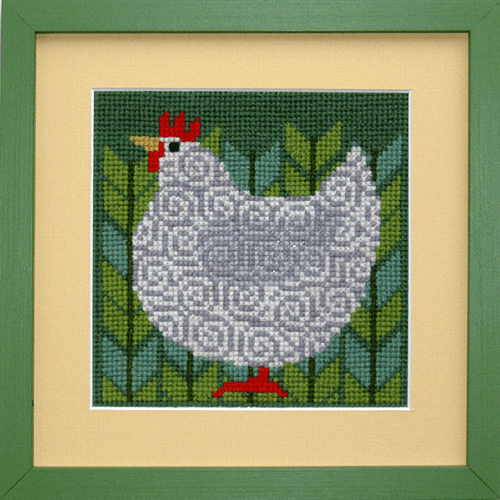 Clara - vgbillede med broderet hne