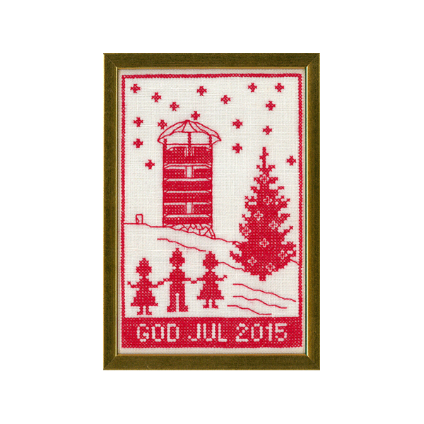 God Jul 2015 - juleophng med broderi