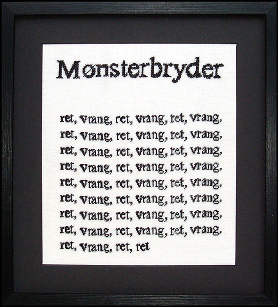 Mnsterbryder - ophng med broderi