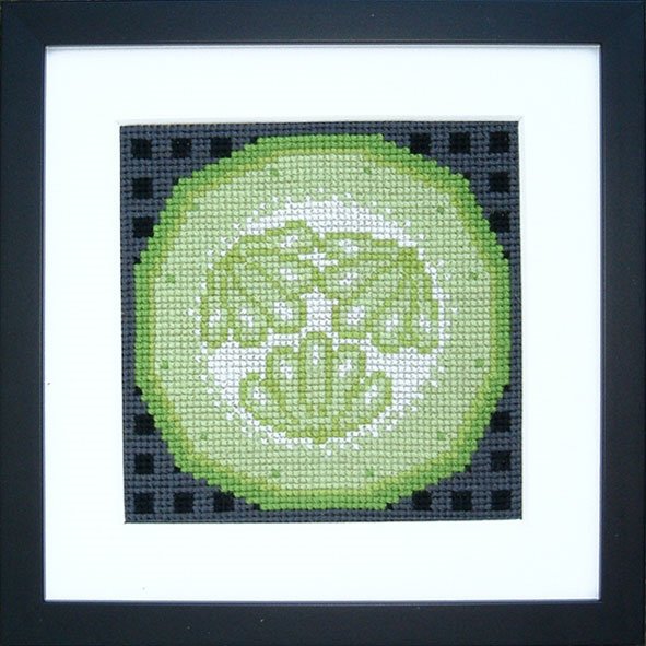 Agurk - ophng med broderi