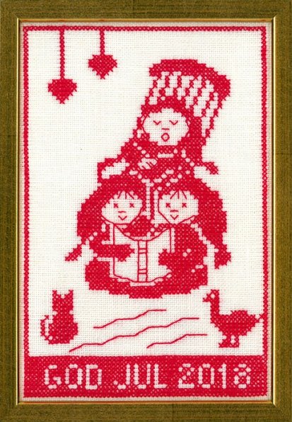 God Jul 2018 - ophng med broderi