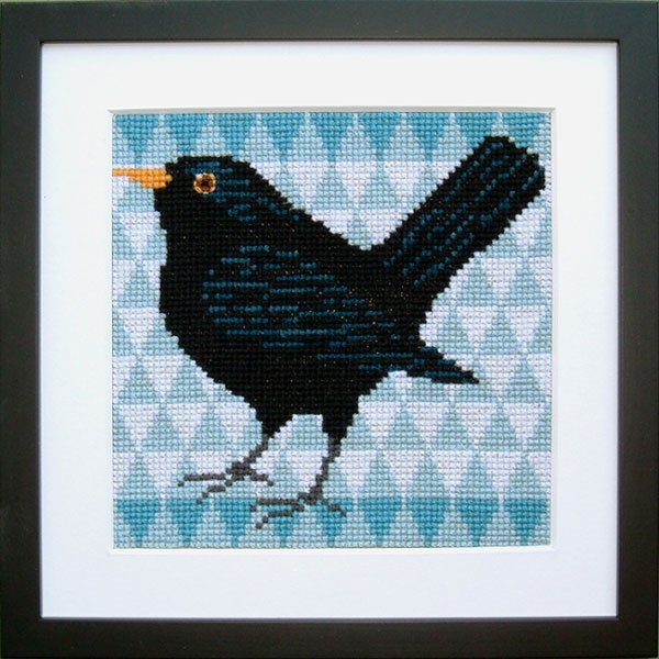 Solsort - ophng med broderi