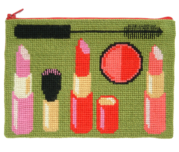 Make up - kosmetikpung med broderi