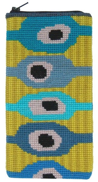 Bljet - brillepost med broderi