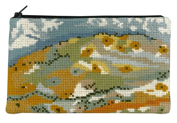 Landskab - clutch taske med broderi