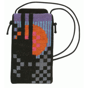 Sol i sort/gr - mobiltaske