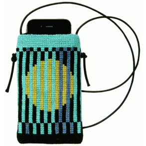 Mne - mobiltaske med broderi