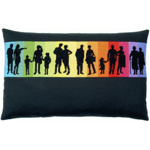 billede stramajpude Rainbow