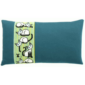 Katte i det grnne - stramajpude