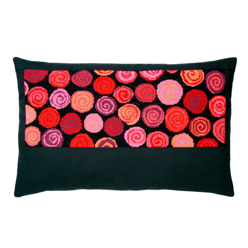 Cirkler og spiraler - stramajpude