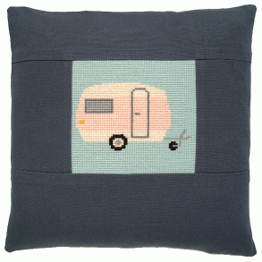 Campingvogn, rd - stramajpude