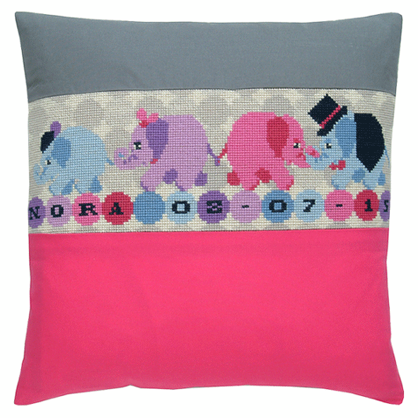 Elefantfamilie, pige - stramajpude