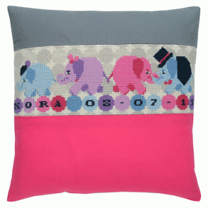 Elefantfamilie, pige - stramajpude