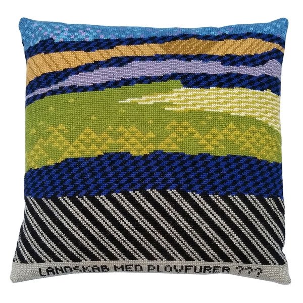 Landskab med plovfurer - stramajpude