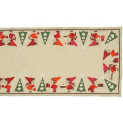 Kys mig - julelber med broderi