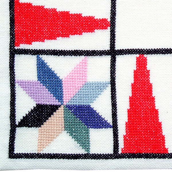 Peters tromme - julelber med broderi 