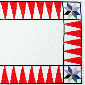 Peters tromme - julelber med broderi 