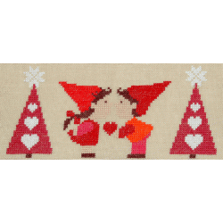 Kys mig, pink - julelber