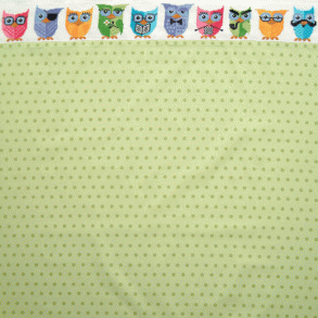 Familien ugle - bnd med broderi  