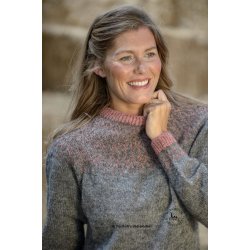 Bluse "isl�nder"- strik i Dansk Pelsuld