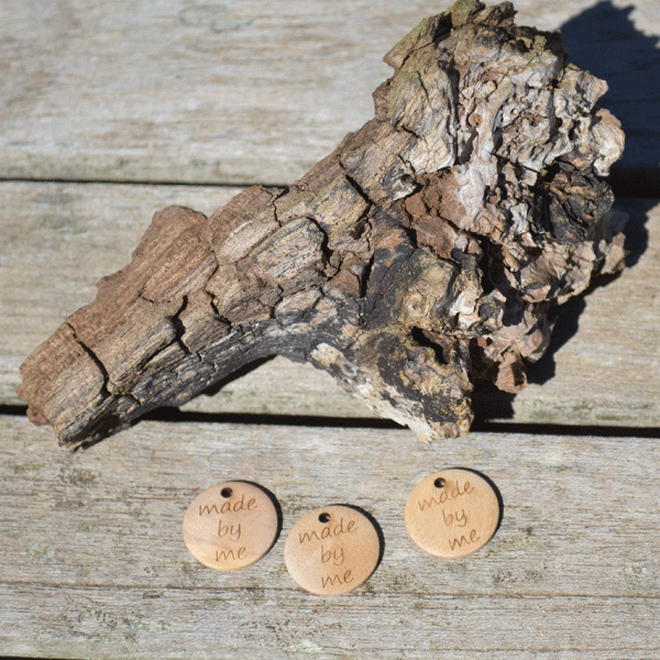 Made by me - hangtag i tr