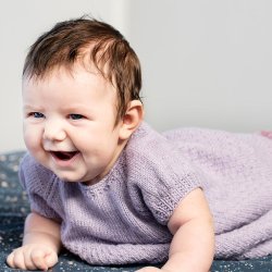 Camille - fin babykjole med pufrmer