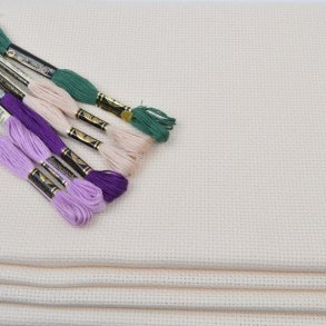 Aida, ecru - broderistof