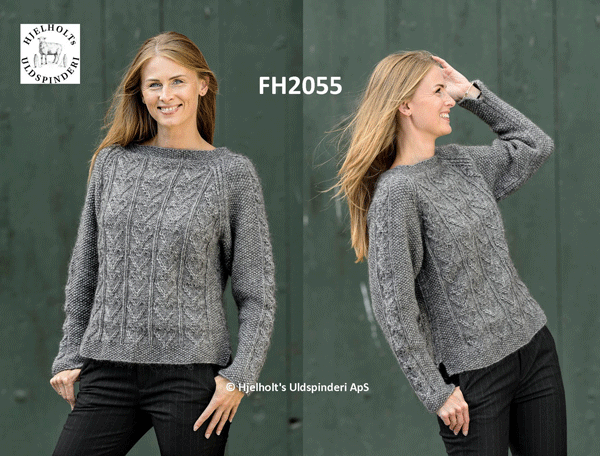 Hjerterdame - sweater i Håndværksgarn