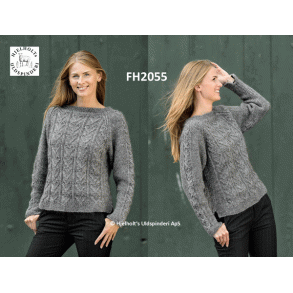 Hjerterdame - sweater i Hndvrksgarn