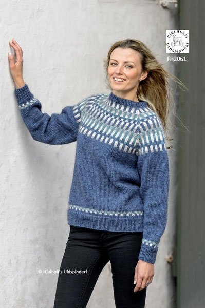Vinter-raglan - sweater i Hndvrksgarn