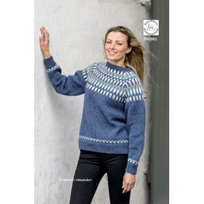 Vinter-raglan - sweater i H�ndv�rksgarn