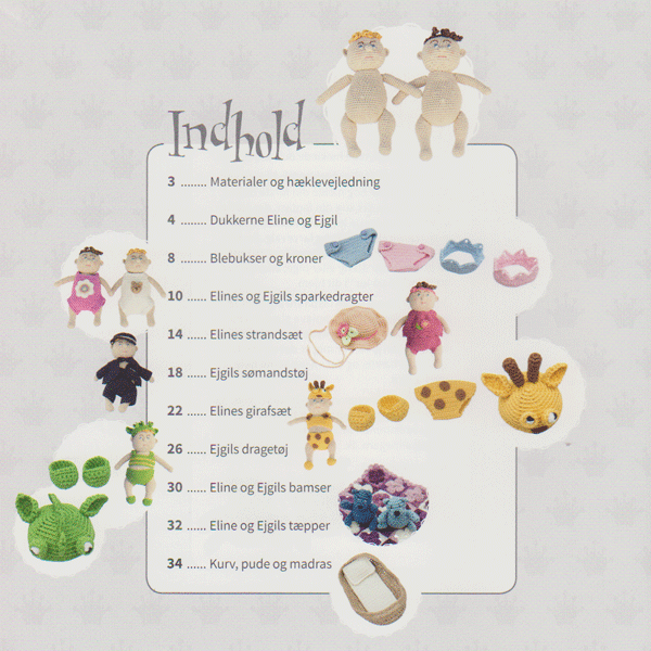 Hklede babydukker - hklebog