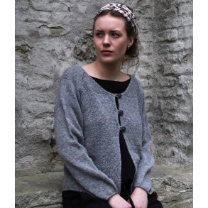 Hune - let cardigan med strukturmnster