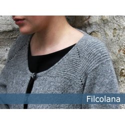 Hune - let cardigan med strukturmųnster