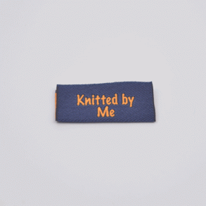 Knitted by me - dobbeltlabel