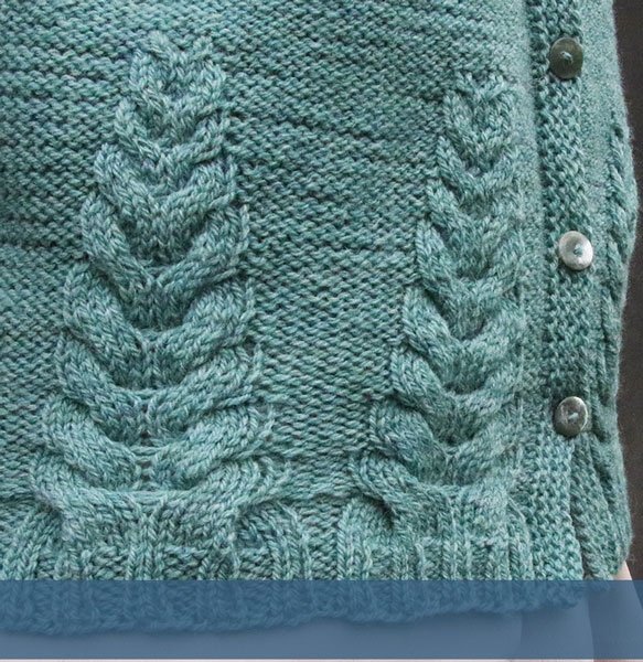 Lupinus - cardigan med snoninger