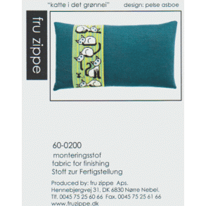 Monteringsstof til Katte i det grnne - stramajpude