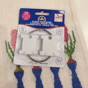 billede vindlser og metalring til broderigarn