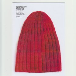 Ribstrikket nissehue