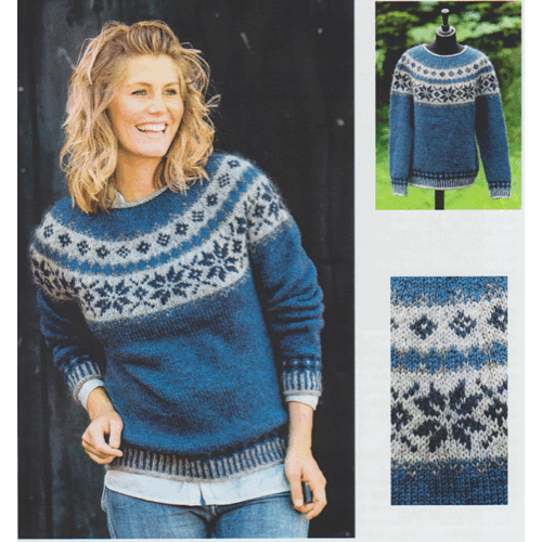 Sweater med stjernebort - Håndværksgarn - Strik i Hjelholt - ingridmarie