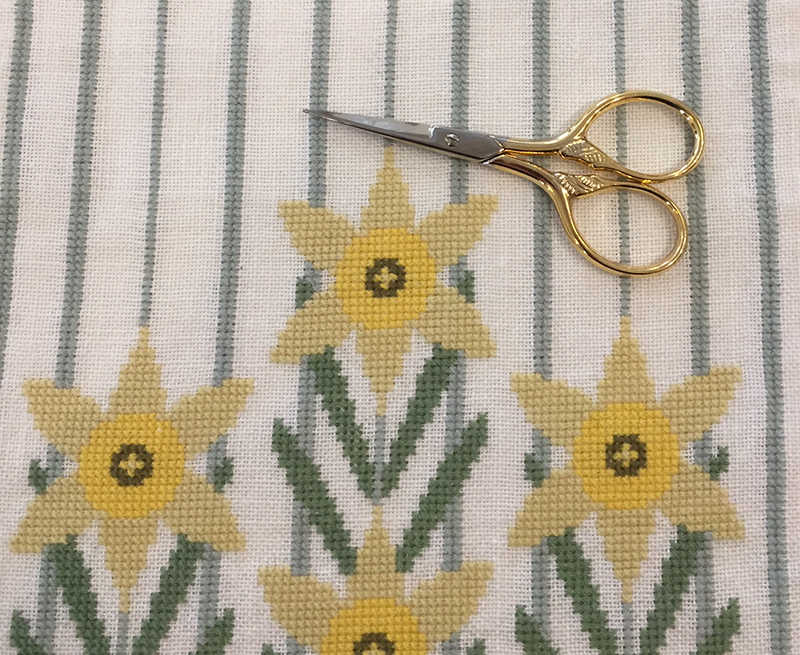 Beslag, sakse, broderirammer
